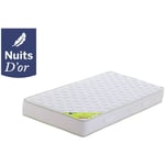 Nuits D'or - Matelas 160x200 Densité 35 Kg/m3 - Hauteur 21 Cm - Soutien Ferme + Protège matelas