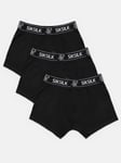 Sik Silk Boxers 3 Pack Svart (L)