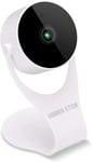 Security Cameras 1080P Hd Indoor Wireless Smart Home Camera Detection With Night Vision 2-Way Audio Works With Alexa & The Google Assistant White