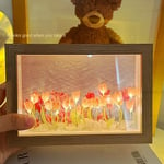 DIY Material Tulip Night Light Handmade LED Light  Valentines Day Gift