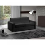 Canapé lit 2-3 places MASTER convertible EXPRESS 120 cm Tweed Cross noir MATELAS 18 CM INCLUS