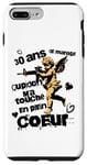 Coque pour iPhone 7 Plus/8 Plus Anniversaire Mariage Noces de Perle Cupidon et Romantisme