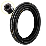 VEVOR Hydraulic Hose 1/4 inch x 100 ft, Coiled Hydraulic Hose 5800 PSI, Rubber Hydraulic Hose with 2 High-Tensile Steel Wire Braid, Bulk Hydraulic Hose -20℃ to 140℃, Hydraulic Oil Flexible Hose