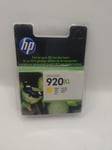 GENUINE HP 920XL YELLOW INK CARTRIDGE CD974AE Exp March 2019