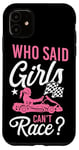 iPhone 11 Go Kart Racing Girl Female Vintage Who Said Girls Can't Case