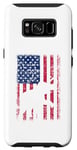 Coque pour Galaxy S8 Drapeau américain éléphant vintage patriotique 4 juillet