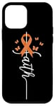 Coque pour iPhone 12 mini Guerrier ruban orange pour sensibilisation à la sclérose en plaques