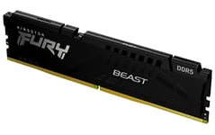 Kingston FURY Beast DDR5 16GB 5200MT/s DDR5 CL36 DIMM Desktop Gaming Single Module - KF552C36BBE-16