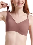 Sloggi Womens ZERO Microfibre 2.0 Bralette - Brown Polyamide - Size Small