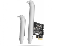 Axagon PCES-SJ2 PCIe-kontroller 2x intern SATA 6G-port, JMB582 SP- och LP-chipset