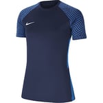 Nike Women's Strike Ii Jersey S/S Women's Jersey, Womens, Women's Jersey, CW3553-410, Midnight Navy/Photo Blue/White, XS