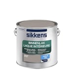 Sikkens - Peinture Laque Intérieure Bois et Fer - Résistance maximale aux taches et rayures - Satin Gris Fumé 2,5 L