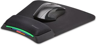 Tapis de Souris avec Repose-Poignet Ajustable - Ergonomique, Système SmartFit pour un Grand Confort, Compatible avec Souris Laser & Optiques - Noir (K55793EU).[F1582]