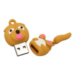 Sarjakuva USB-muistitikku Cute Dog USB2.0 -liitäntä Plug and Play High Speed Memory Thumb Stick valokuvavideotiedostoille 64G