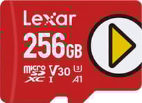 Minneskort Memory Micro Sdxc 256Gb Uhs-I/Play Lmsplay256g-Bnsng Lexar