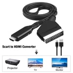 HDMI to Scart Converter Cable Cable 1M Compatible Adaptor Video Audio Adapter