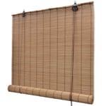 Window Brown Bamboo Roller Blinds 120 x 220 cm