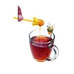 Joie Kitchen Gadgets 48218 Joie Bee Tea Infuser & Honey Dipper, Plastic, Yellow