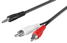 Goobay Audio Cable AUX Adapter  3.5 mm Male to Stereo RCA Male