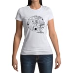 T-Shirt Femme Col Rond Cafe Coffee Dessin Art Work Cafe Du Monde Espresso