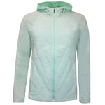 Under Armour Womens Sprint Hybrid Jacket Zip Up Hooded Track Top 1350784 403 - Green Textile - Size Small