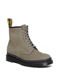 DR. MARTENS Men's 8 Eye Boot, Nickel Grey Milled Nubuck Wp, 4 UK