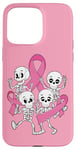 Coque pour iPhone 15 Pro Max Ruban rose pour sensibilisation au cancer du sein en octobre