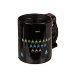 Avilia Tasse à thé et café avec décoration de jeu vidéo – Tasse design vidéo et poignée contrôleur, en céramique, 9 x 9 x 14 cm, 250 ml, noir