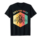 Save The Bees Retro Bee Lover Gift T-Shirt