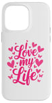 iPhone 14 Pro Max I Love My Life. Passion Heart Butterfly Lovely Design Case