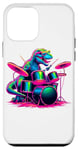 Coque pour iPhone 12 mini Pop Art Batteur T-Rex Dinosaure Tyrannosaurus Rex