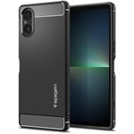 Spigen Rugged Armor Case Compatible with Sony Xperia 5 V - Matte Black