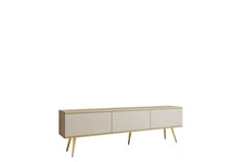 Edson Tv-bänk 175 cm - Beige/Guld Tv-bänkar