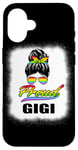 Coque pour iPhone 16 Fier Gigi Grandma Messy Bun LGBT Arc-en-ciel LGBTQ Pride