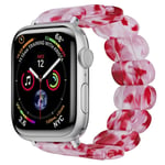 Elastiskt Resinarmband Apple Watch 44mm rosa mix