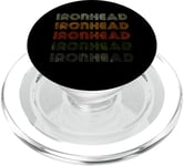 Love Heart Ironhead Tee Grunge Vintage Style Ironhead Noir PopSockets PopGrip pour MagSafe