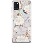 Babaco ERT GROUP mobile phone case for Samsung A21s original and officially Licensed pattern Flowers 044 optimally adapted to the shape of the mobile phone, partially transparent