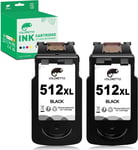 512Xl Pg-512 Cartouches D'Encre Remplacement Pour Canon Cartouche 512 Xl Pixma Mp230 Mp240 Mp250 Mp490 Mp495 Mp260 Mp270 Mp280 Mx340 Mx350 Mx360 Mx420 Ip2702 Mp480 Mx320 Mx330 Mx340 Mx360