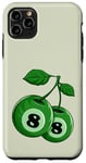 Coque pour iPhone 11 Pro Max Green Fruit 8 Boule de billard Cerise 8 boules