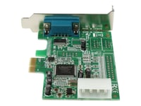 Startech.Com 1 Port Low Profile Native Rs232 Pci Express Serial Card With 16550 Uart (Pex1s553lp) - Seriell Adapter - Pcie Lav Profil - Rs-232