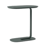 Muuto - Relate Side Table Dark Green 60,5 cm - Sidobord - BIG-GAME - Grön - Metall/Trä