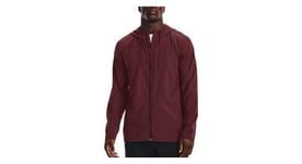 Veste coupe vent under armour perforated windbreaker rouge