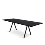 Friends & Founders - Saw Dining Table 2 Parts 250, Solid black Ash - Frame Black Stained Ash - Matbord