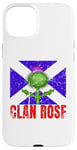 Coque pour iPhone 15 Plus Clan Rose Tartan Nom de famille écossais Scotland Pride