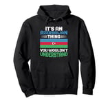 Azerbaijani Azerbaijan Flag Pullover Hoodie