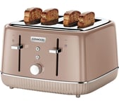 KENWOOD Elegancy TFP10.A0BW 4-Slice Toaster - Mocha