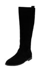 Tommy Hilfiger Women’s Suede Boots, Black (Black), 4