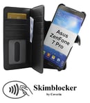 Skimblocker XL Magnet Fodral Asus ZenFone 7 Pro (ZS671KS) (Svart)