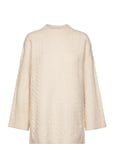 Vmheidi Wide Ls O-Nk Long Pullove Ga Boo Tops Knitwear Jumpers Cream Vero Moda