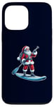 iPhone 13 Pro Max Stand-up Paddleboarding Santa Funny Hobbies Christmas Pajama Case